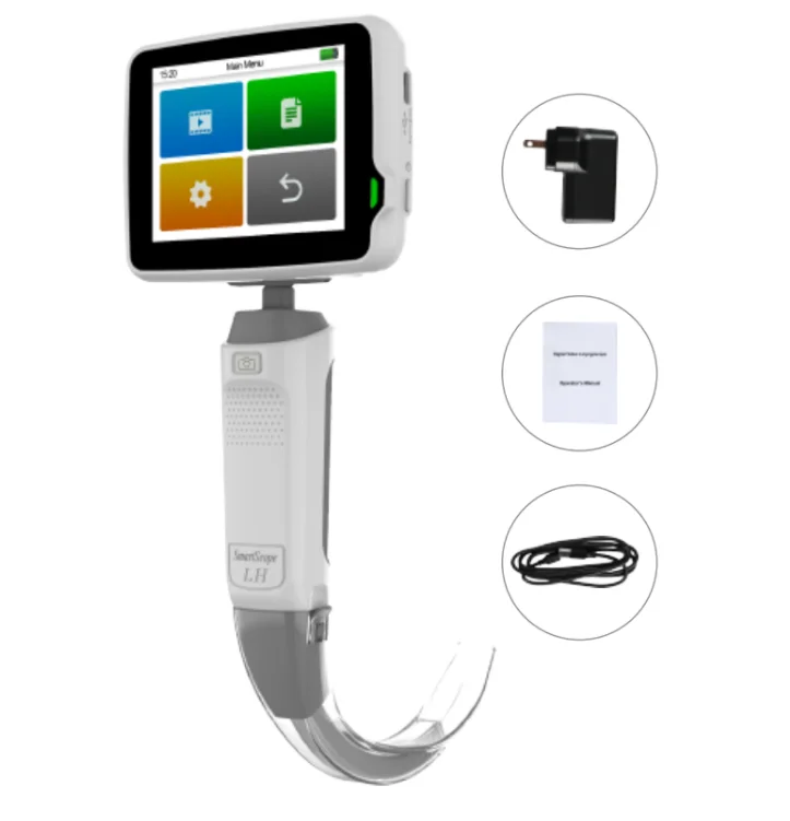 Newest Models Reusable  Flexible Video Laryngoscope Set with Camera for Adult And Pediatric Use