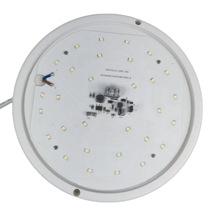 IP54 18W Circle Round Shape Microwave Radar Motion Sensor Moisture Proof LED Ceiling Wall Lamp Bulb for Bathroom