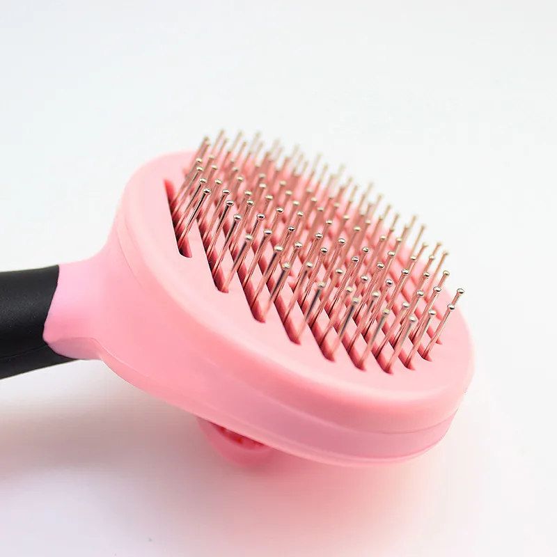 
Removal Animal Hair Stainless Steel Massage Small Pet Dog Cat Grooming Hair Comb Brush For Dog 