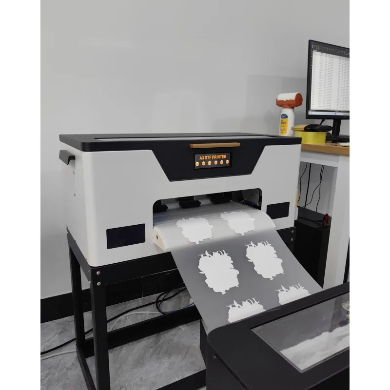 2024 Pink Digital A3 DTF Printer XP600 Pet Film 13Inch Dtf Printer With Pink Oven For Any Textile