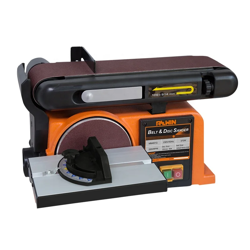 2980rpm Compact 4inch*36inch Combo Belt Disc Sanding Machine Hot Sale 2 in 1 Bench Belt Disc Sander Electric Aluminum CE DIY