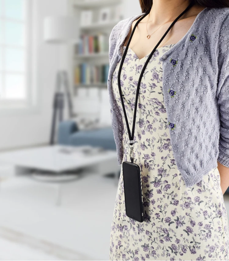 Universal Adjustable Smartphone Phone Straps Lanyard with metal rope with pad Phone Lanyard