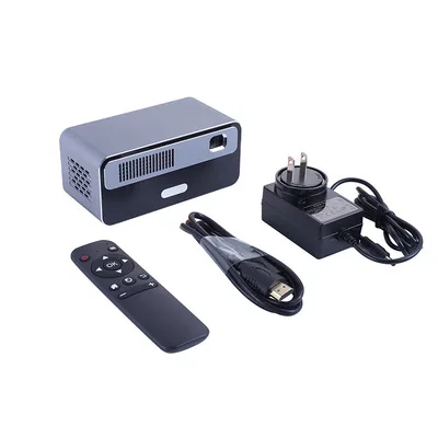 Small mini Portable Android Projector 1080p Dlp laser smart home theater video wifi cinema 2021 hot selling projector with speak