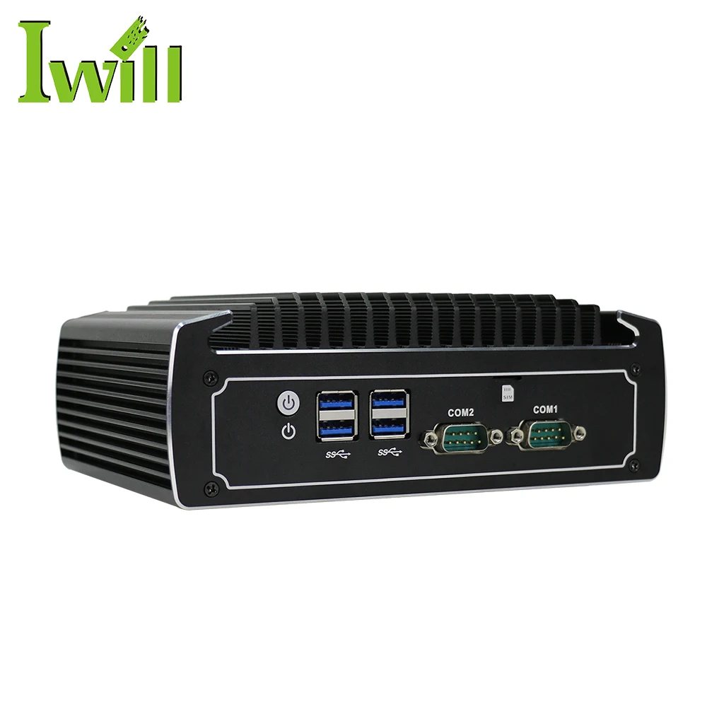 Upgraded Mini PC N3022 i5 10310U with 2*COM 6*USB Support SATA  RAID 0/1 VESA Wall Mount