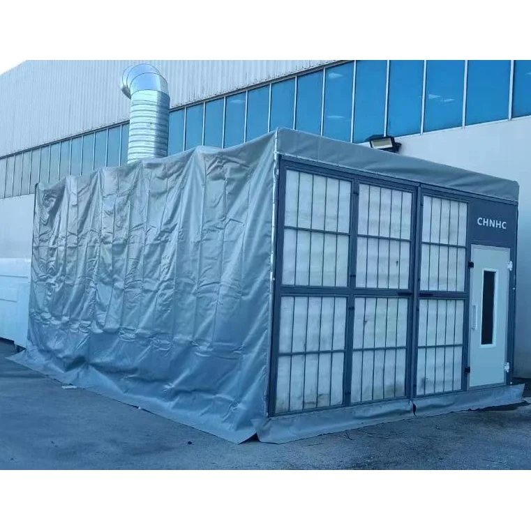 2024 USA Industrial /truck /container  retractable spray paint booth/portable spray booth with CE  PVC curtain