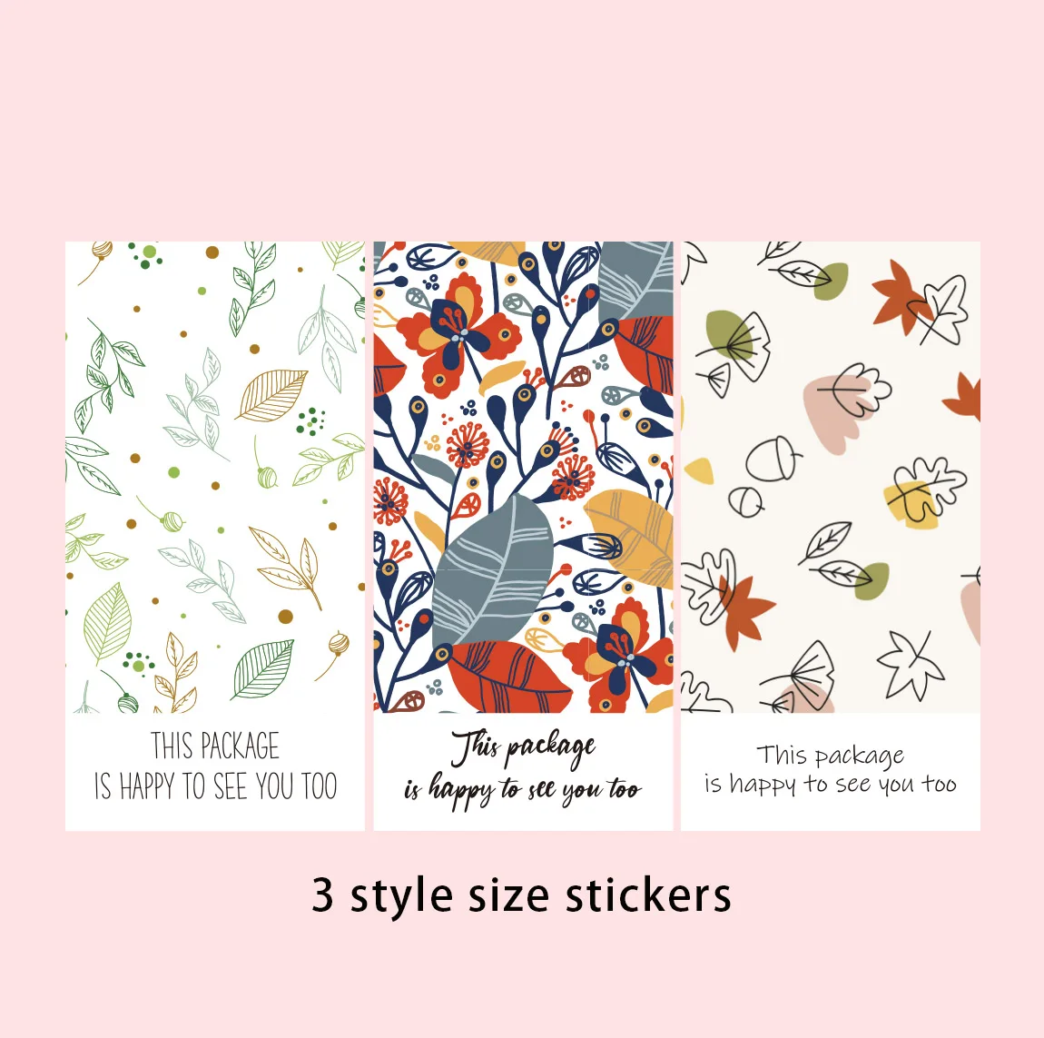 
This Package Is Happy To See You Too Stickers Seal Labels Thank You Stickers For Small Business Handmade Commodity Decor 