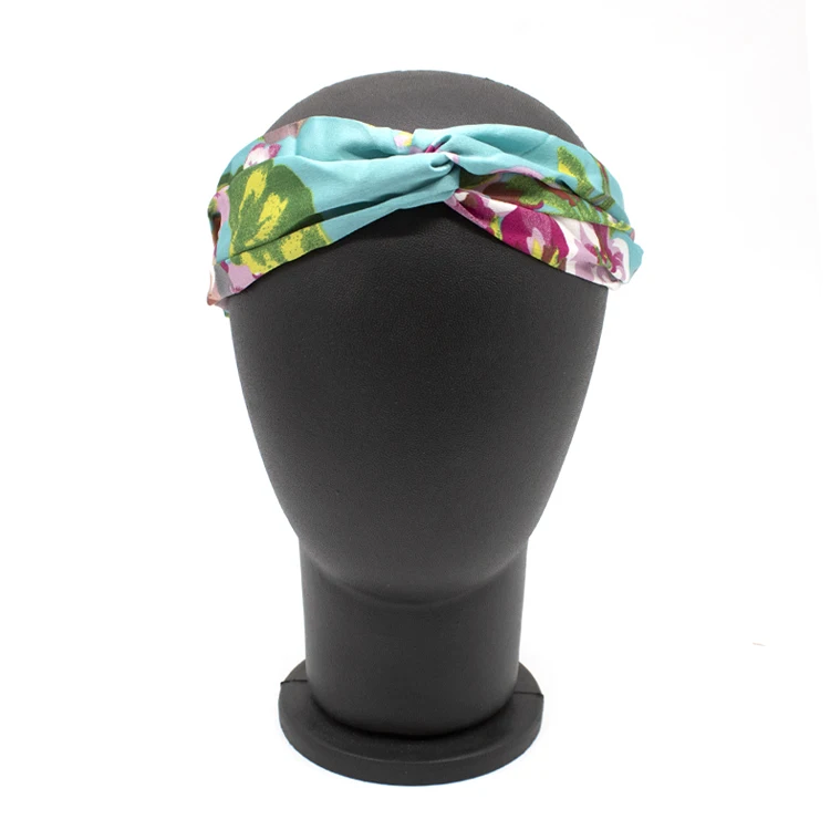 Hot Sale Flamingo Designer Flower Fashion Comfortable Soft Satin Headband For Women