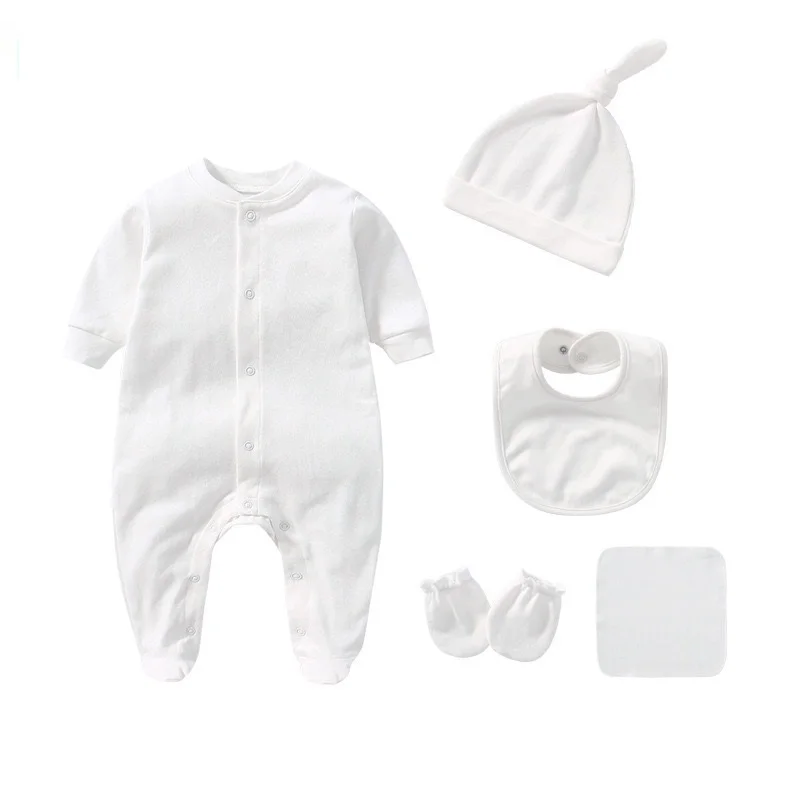 
Amazon Hot Sale Newborn Organic Baby Layette Clothes Gift Set 
