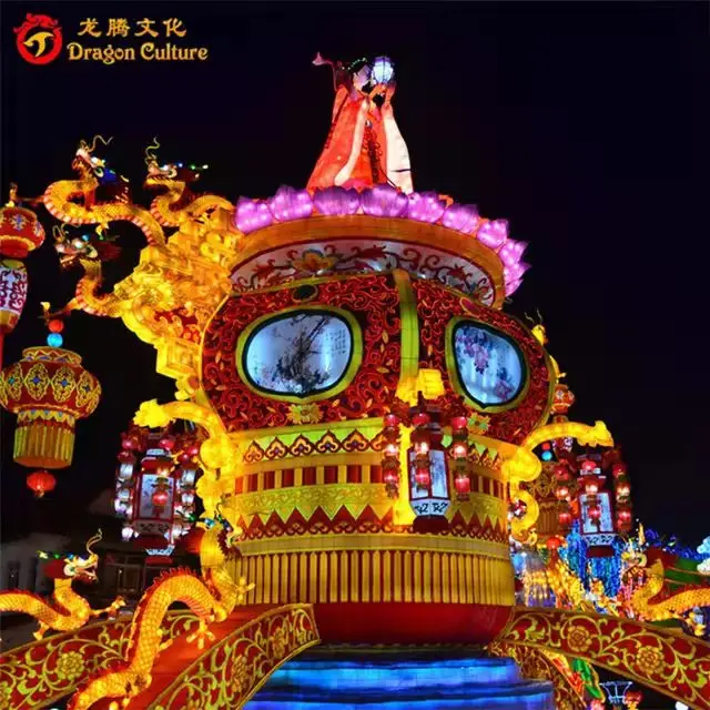 Chinese traditional outdoor large festival glitter customizable lighting