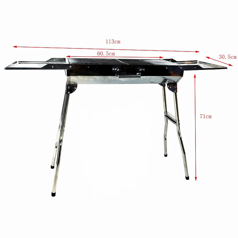 Portable BBQ Grill Foldable Stainless Steel Barbecue Grill for Outdoor