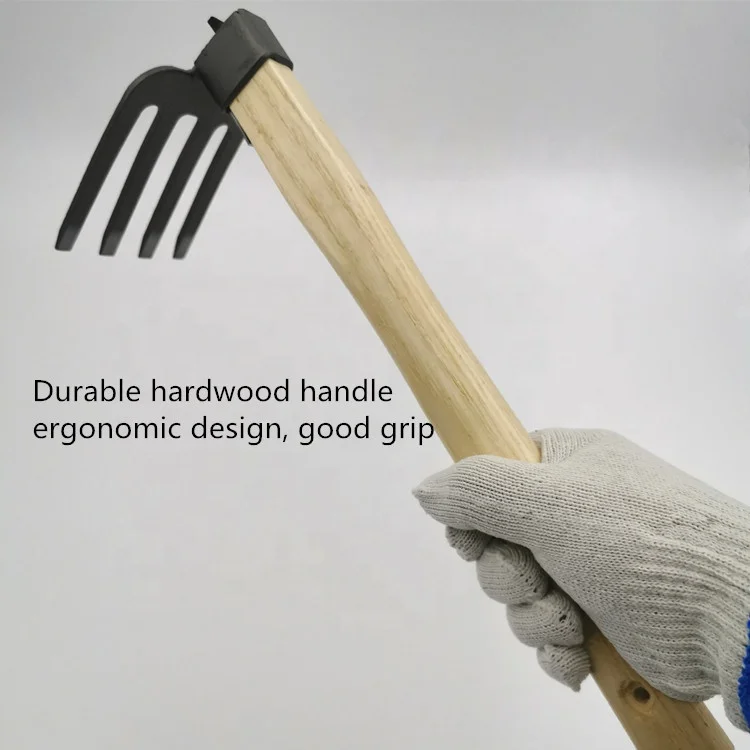 
Rakes, Small Agricultural Tools Household Weeding Four Tooth Harrow Outdoor Children Grow Vegetables Garden Flowers 