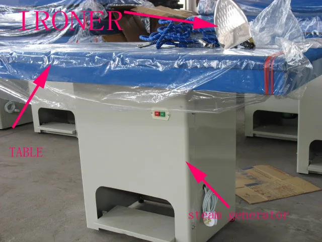 Бывшая в употреблении вакуумная гладильная платформа/отделочное оборудование