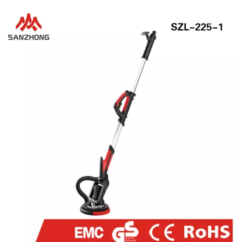SZL-225-1 110V / 220V Ceiling Giraffe Drywall Sander Electric Vacuum Environmental Protection Drywall Wall Dustless Disk