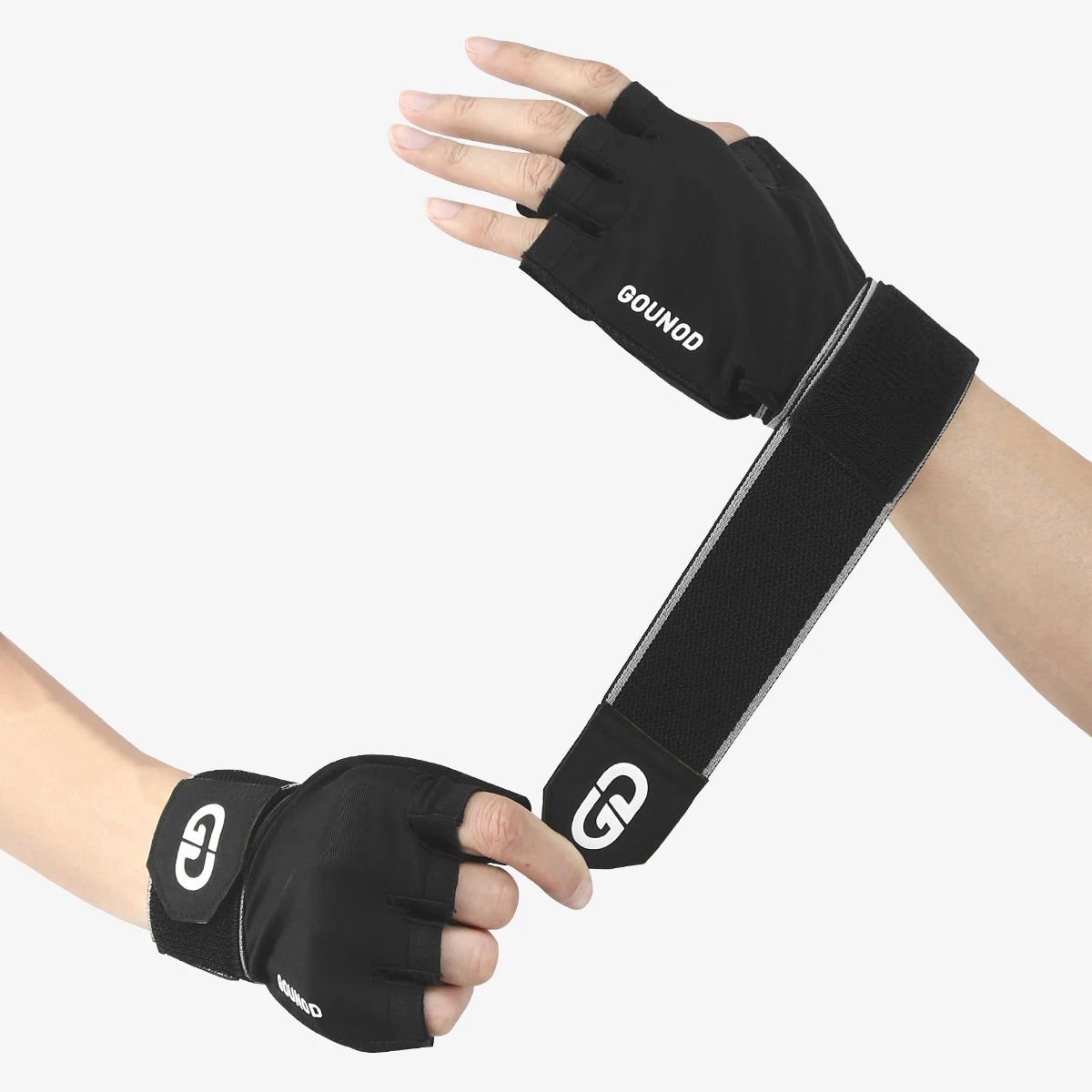 Fitness Half Finger Gloves Wrist Pressure Thin Sweat Absorbent Non-slip Hand Protection Hard Pull Horizontal Bar Riding Gloves