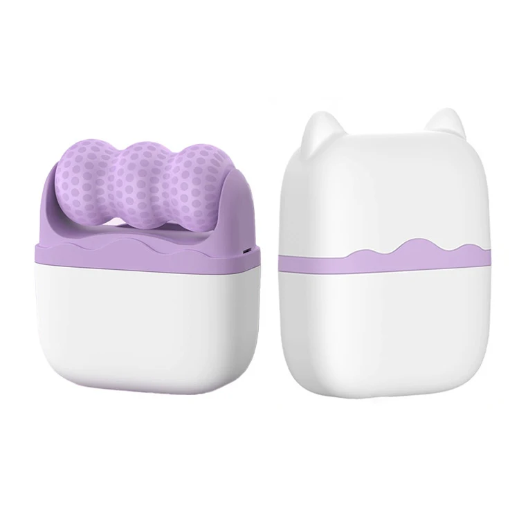 High Quality 2 In 1 Double Ended Depuffer Eye Face Ice Ball Roller Massager Ice Facial Roller