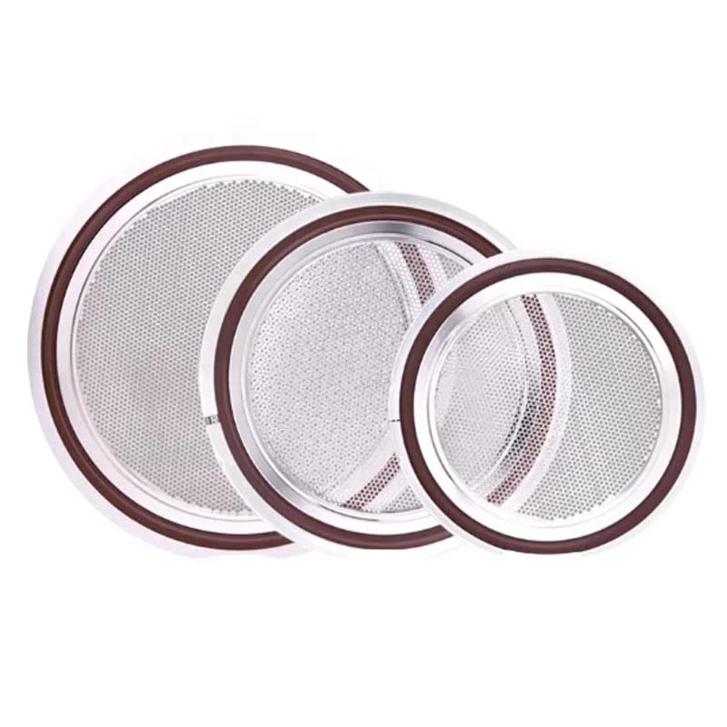 Stainless Steel Vacuum KF NW KF25 Screen Centering Rings with O Ring Seal ISO CF Fitting for Sanitary Usage