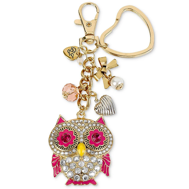 Wholesale Enamel Keychain Brass Creative Keyrings Metal Pendant Charm