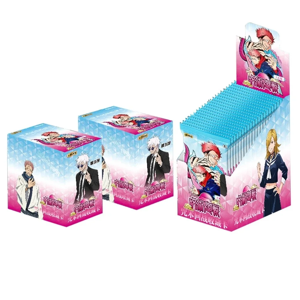 Japanese Anime Jujutsu Kaisen Collection Card TCG CCG Anime Character Gojo Satoru Flash Card Board Game Playing Toys for Kids