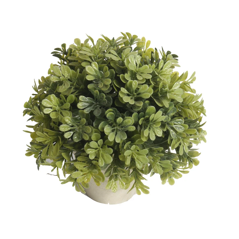hot sale plastic mini plants for indoor office table faux plant in pot for home desktop decor artificial bonsai plant
