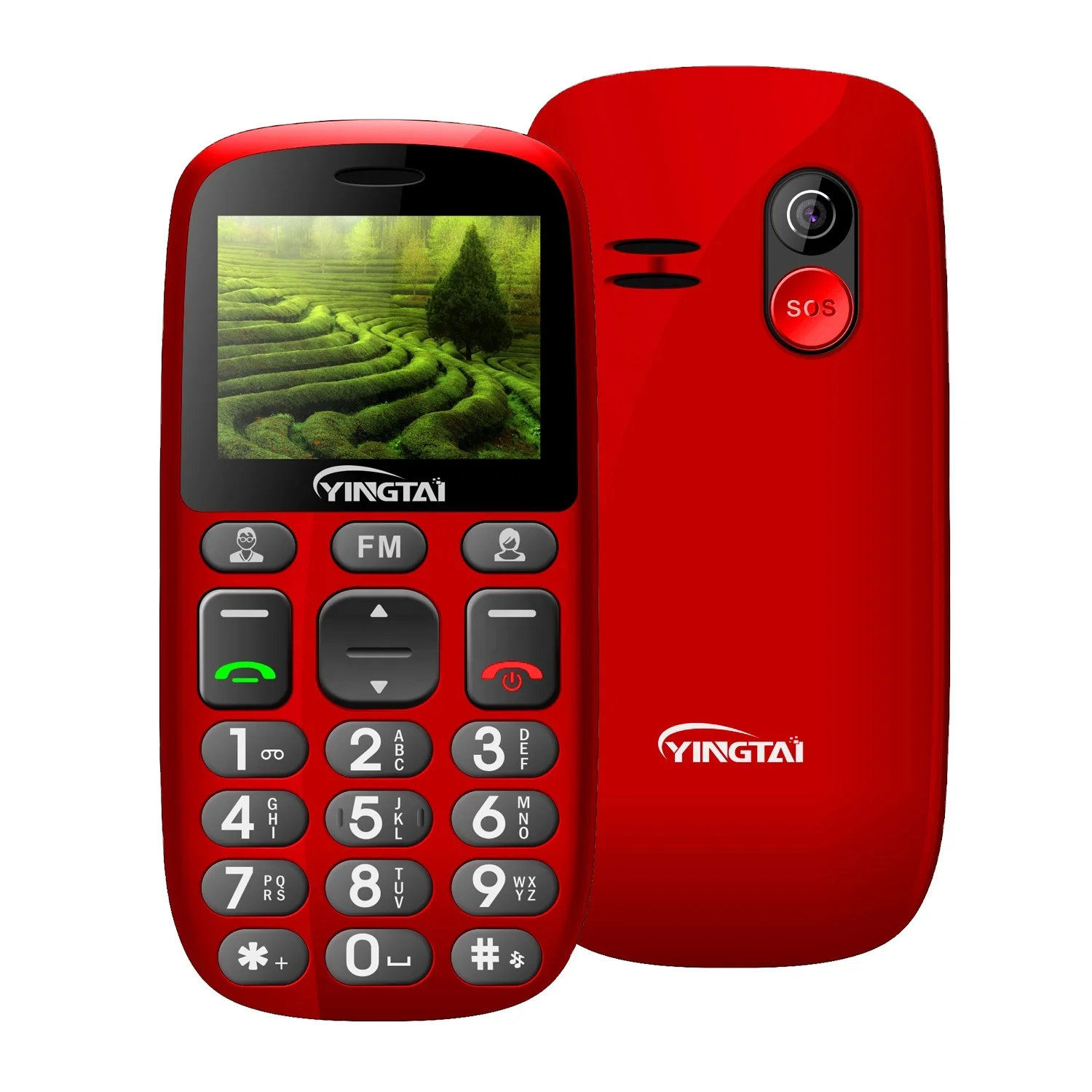 factory supply New model 2.2 inch unlocked GSM bar mobile phone SOS Big Fonts button senior cellphone 2G for Elderly old people