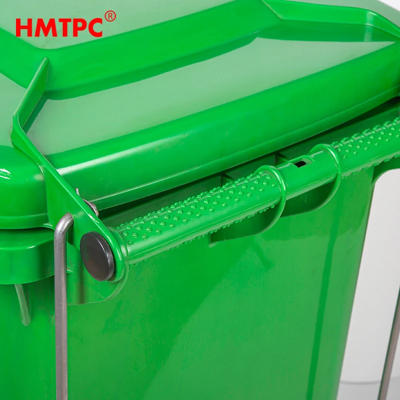 120L HDPE With Big Pedal High Quality Outdoor Plastic Garbage Container Bin Waste Bin