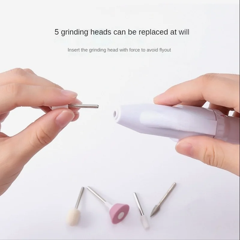 Professional Electric Nail Polisher Nail Drill Machine Manicure Milling Cutter Set Nail Files Gel Polish Remover Tools Portable