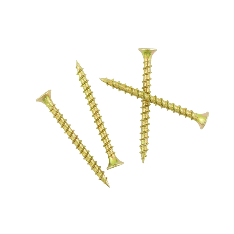 Yellow zinc Drywall Gypsum board coarse thread tapping screws with PH drive