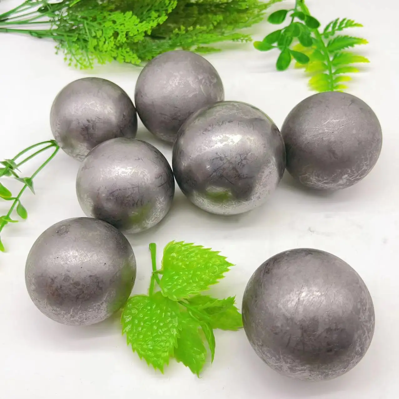 Wholesale natural crystal shungite sphere crystal quartz sphere healing stone reiki crystal stone for gift