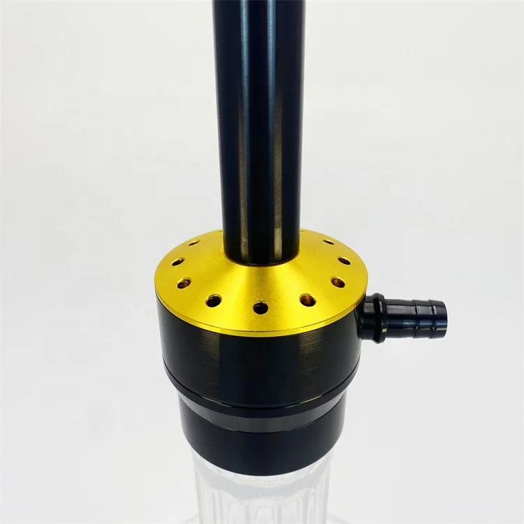 Новый дизайн Лидер продаж кальян на заказ оптовая продажа полный стеклянный золотой Кальян алюминиевый chicha выше