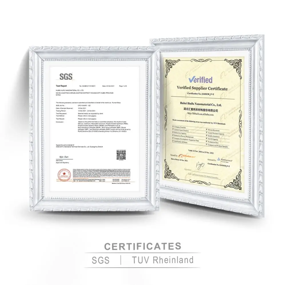 99.8% fumed silica HB-612 high purity nanoparticle sio2 in printing ink