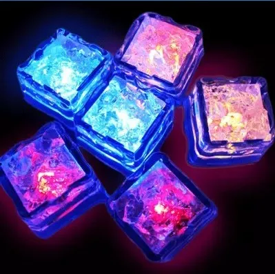 Neon Wine Glass Decoration Supplies Colorful Fast Slow Flashing Glowing Fluorescent Luminous Glow Ice Cube
