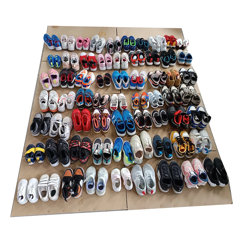 Unisex Second-Hand Sports Shoes for Children Kids Wholesale Height Increasing Casual International Brand Shoes