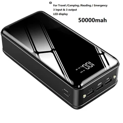 High quality Large capacity two-way fast charging 50000mah power bank for laptop USB power bank