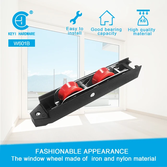 Wholesale Africa Market W601B Plastic Iron Wheel Sliding Window Nylon Roller