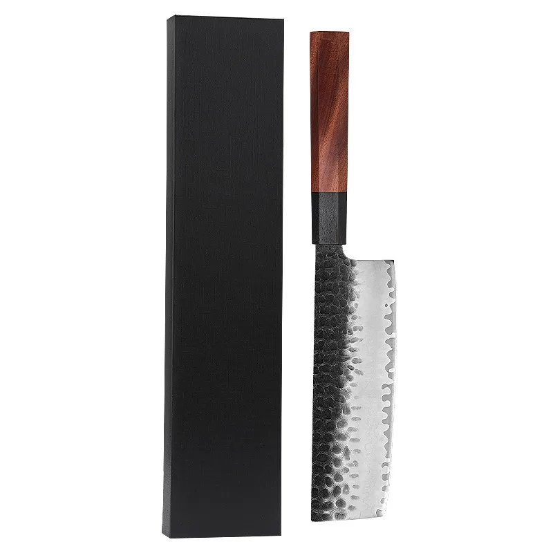 Octagon Wood Handle High Carbon 3 Layer 9Cr18mov Stainless Steel Kitchen Chef Knife