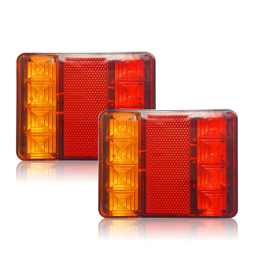 OEM Focos Led Lampadas Auto Lighting System 8 Leds 8W Faro Luc Fog TruckTail Lights Voitur Luces Led Carros Work 12v Tail Light