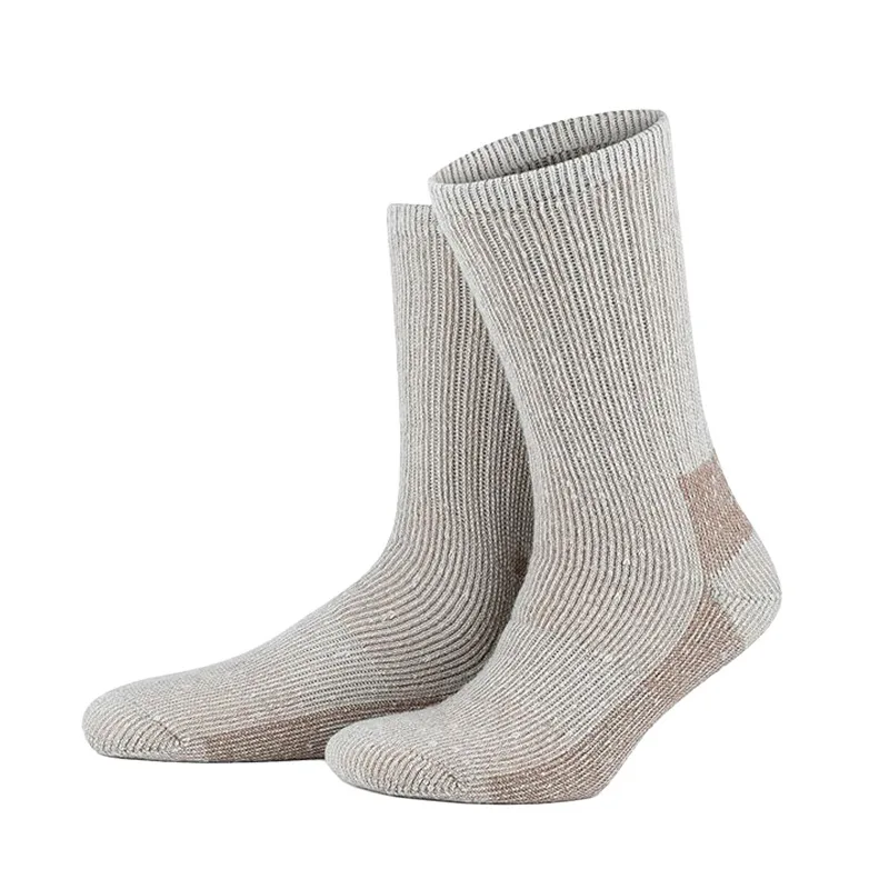 KT57 Custom Design Winter Thick Cashmere Socks Sports Alpaca Socks Warm Crew Non-slip Wool Ski Socks For Women Men