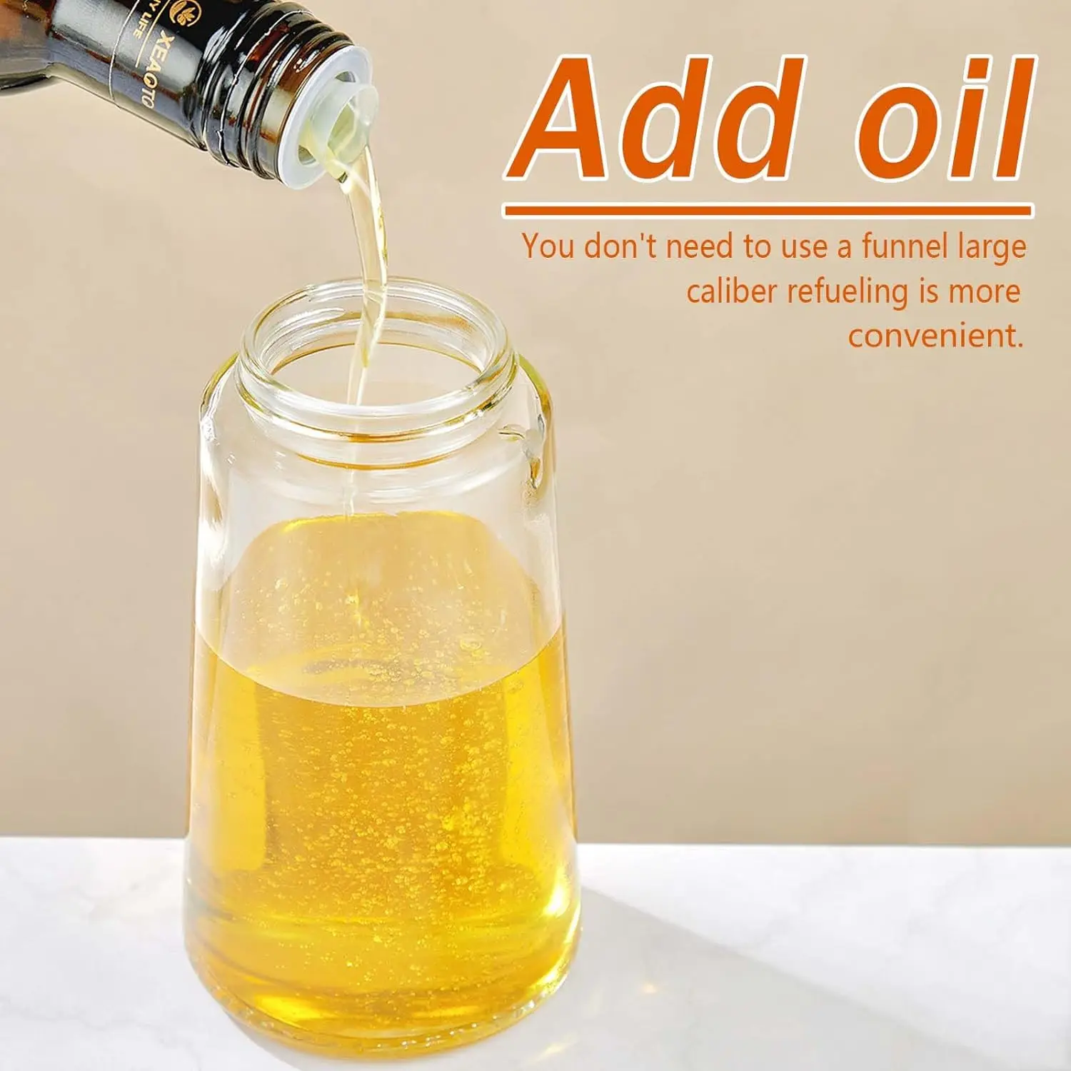 16oz Oil Sprayer for Cooking 2 in 1 Spray & Pour Olive Oil Dispenser 470ml Glass Spray Oil Bottle Kitchen Gadgets