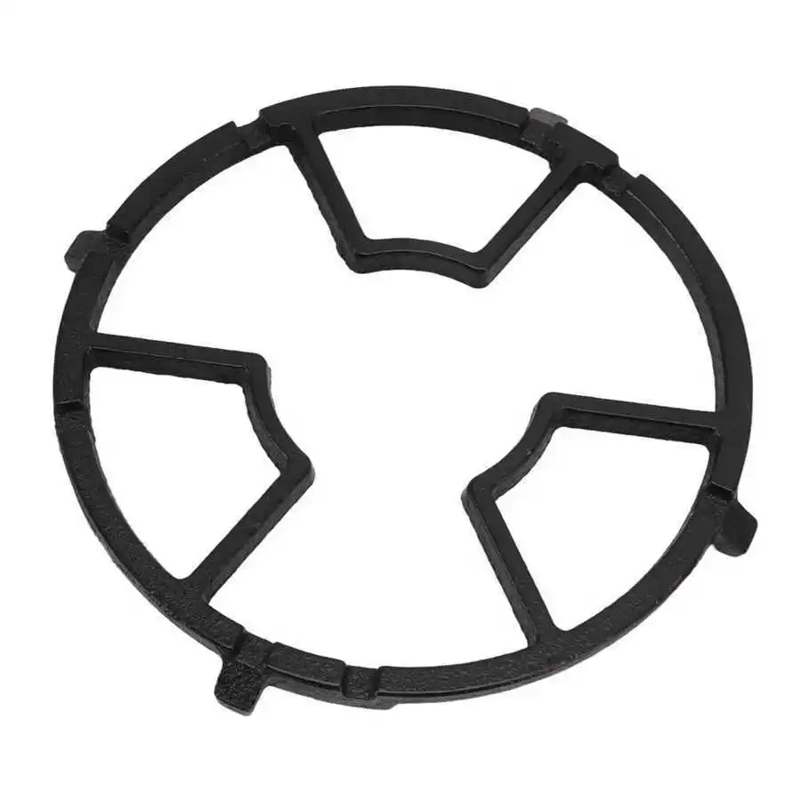 Cast Iron Wok Ring Cast Iron Wok Rack Safe Humanized Bottom Groove Design Stable Robust Universal for Carbon Steel Pan for