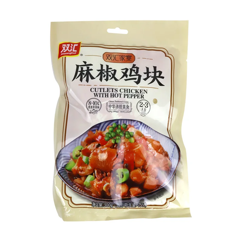 Delicious Shuanghui Quality instant food pre-made dish cooked food cutlets chicken with hot pepper