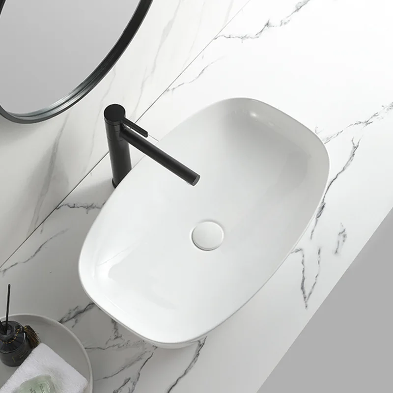 Modern Design Art Basins Sink Ceramic Counter Top Wash Basin Sanitary Ware Porcelain Lavabo Bathroom Basin Sink