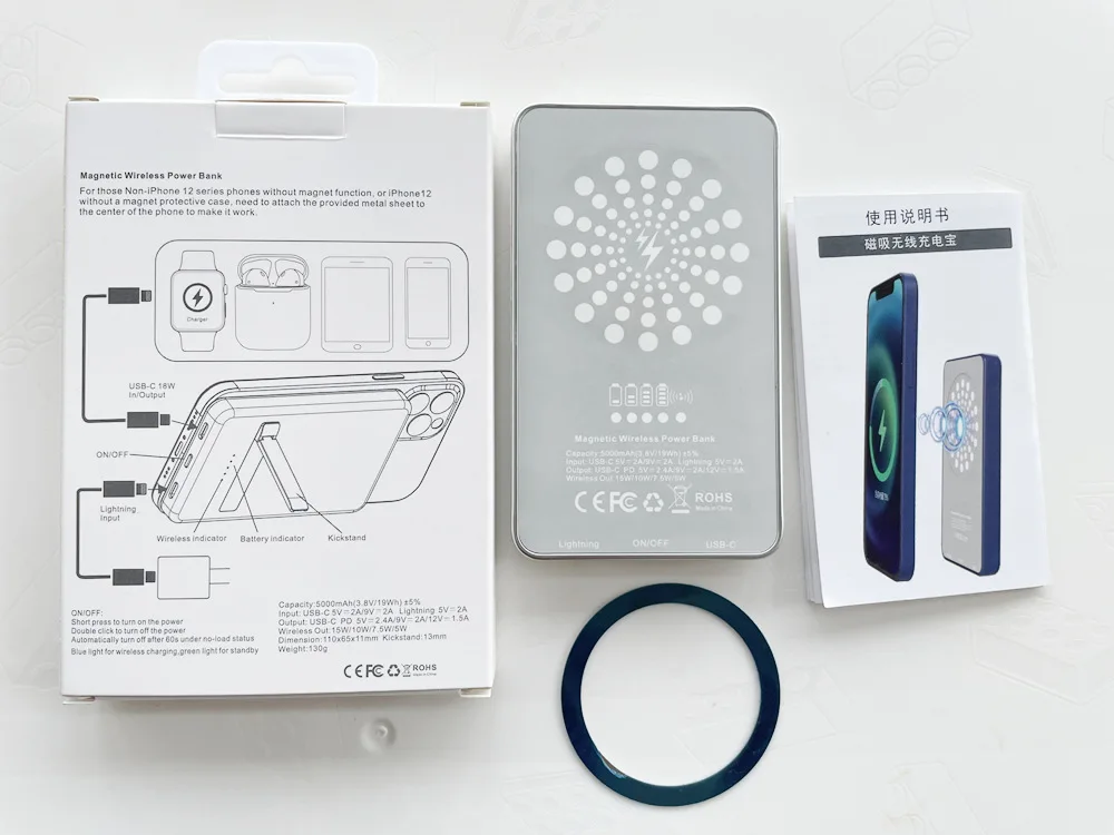 Portable Charger Magnetic Wireless Powerbank Magnet Battery Pack for iPhone 12