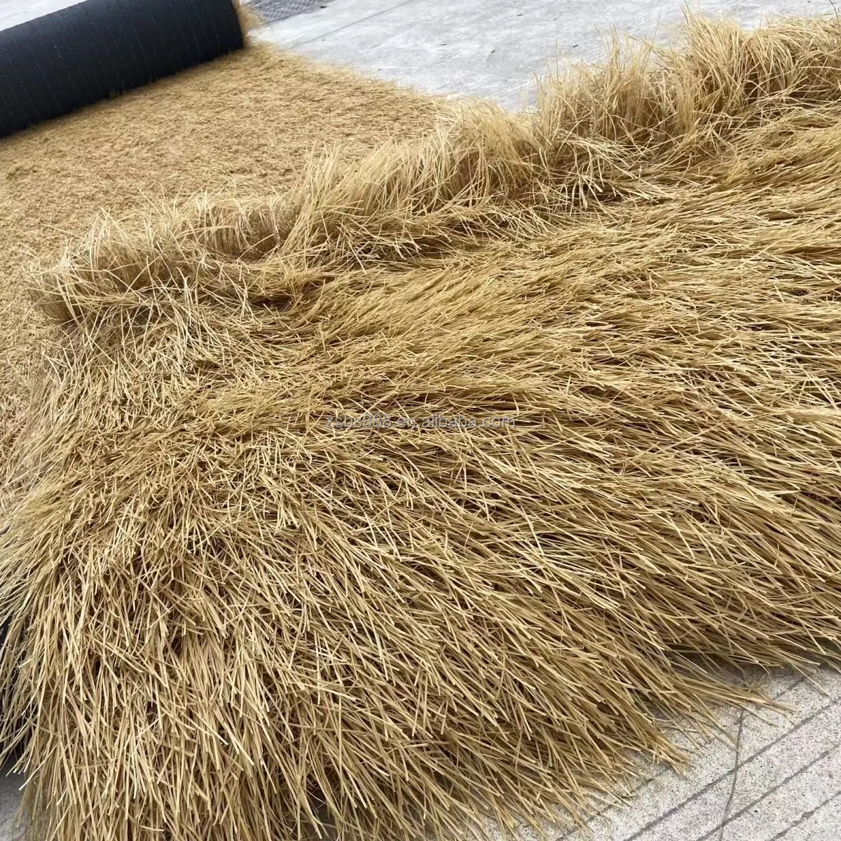 New bamboo thatch building a thatched roof