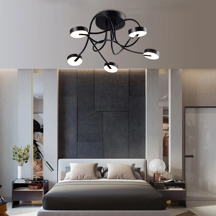 HUAYI China Manufacturer Simple Modern Decoration Indoor Living Room Hotel Restaurant LED Ceiling Light