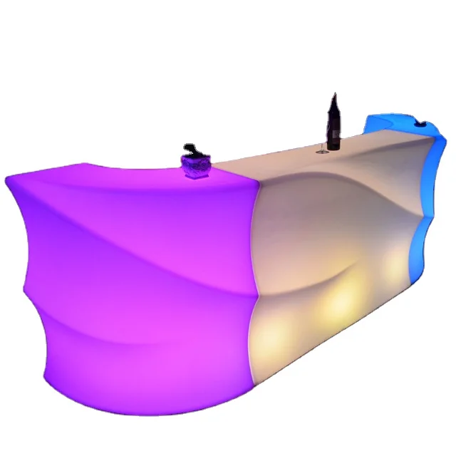 Modern home bar counter design led portable bar counter