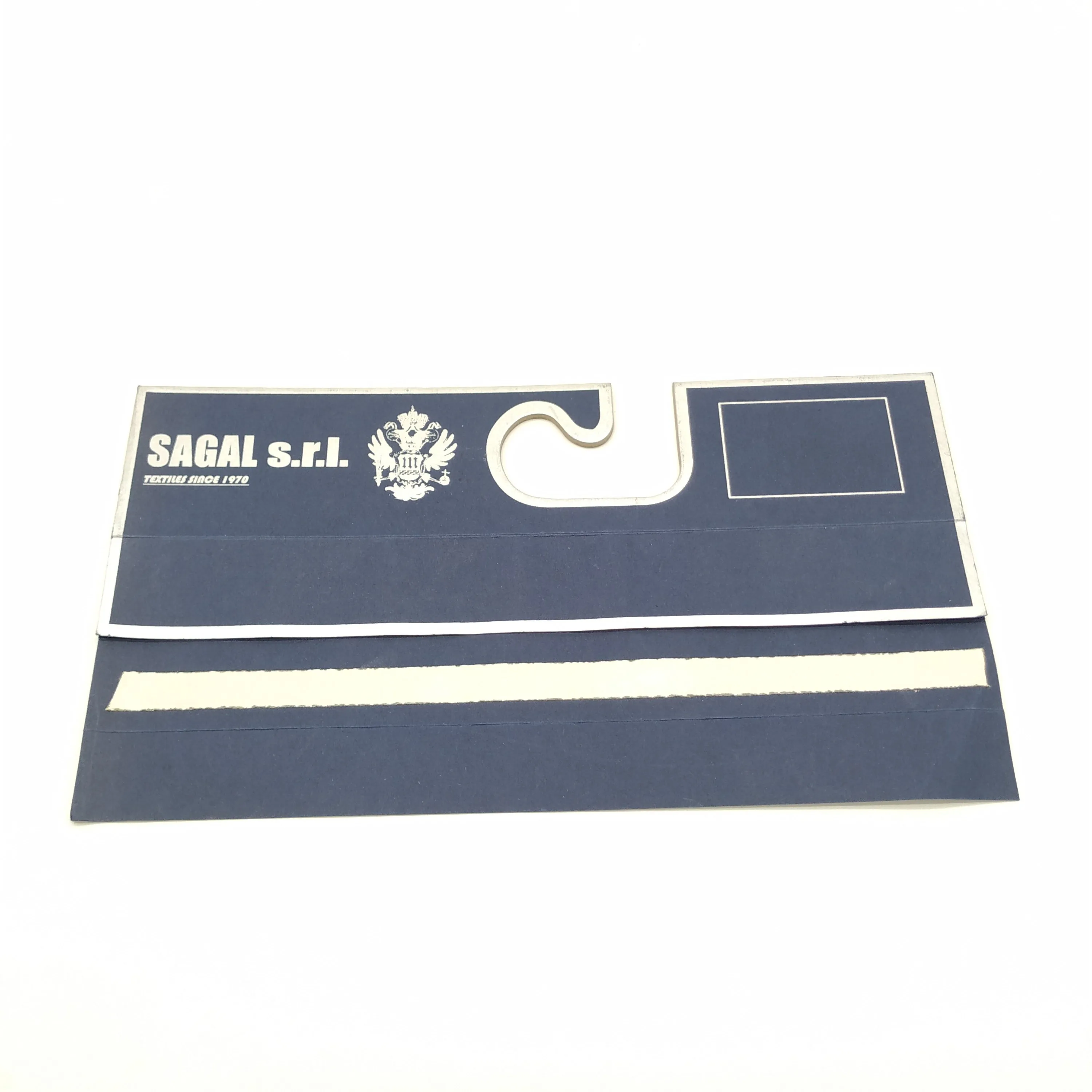 Recycled paper hanger for fabric/cloth