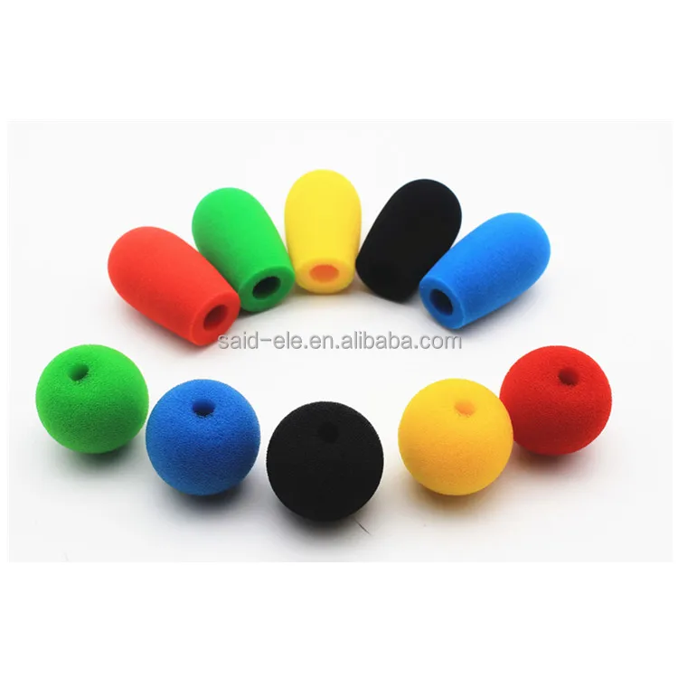 Wired lapel microphone foam windshields wireless lavalier microphone cover conference mic windscreens for Rode mic