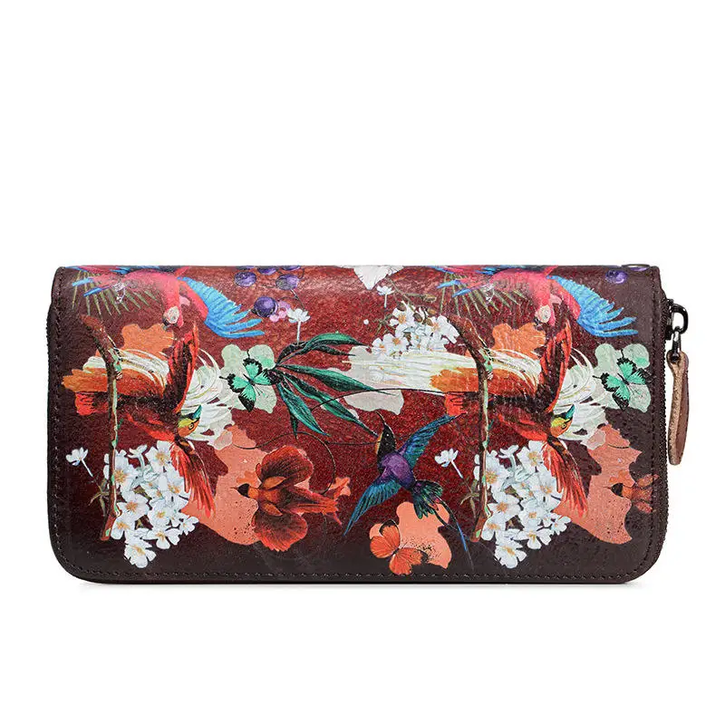 2022 flower printed small cheap purses luxury wallet women ladies