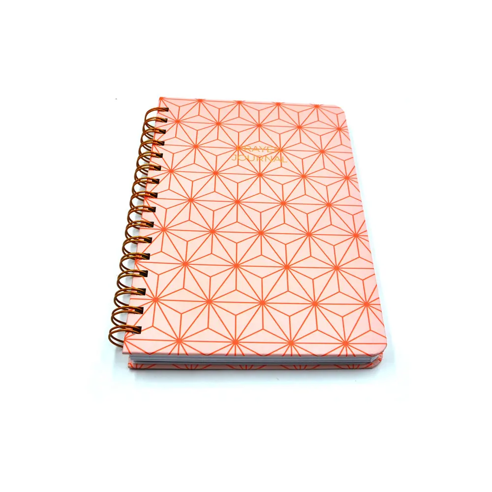 Free Sample 2022 Custom Printing A5 Hardcover Gold Spiral Daily Weekly Monthly Planner Book
