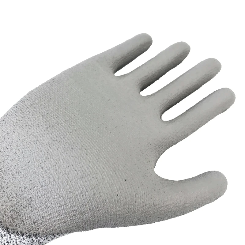 Cheap Price Safety Working   Industrial PU Coating Mechanic Working  Cut Resistant  Gloves